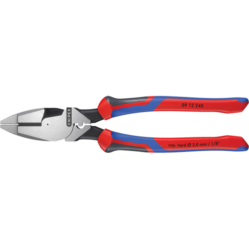 High Leverage Lineman's Pliers New England with Fish Tape Puller, Crimper & KNIPEXTEND Handle Moffatt Supply & Specialties