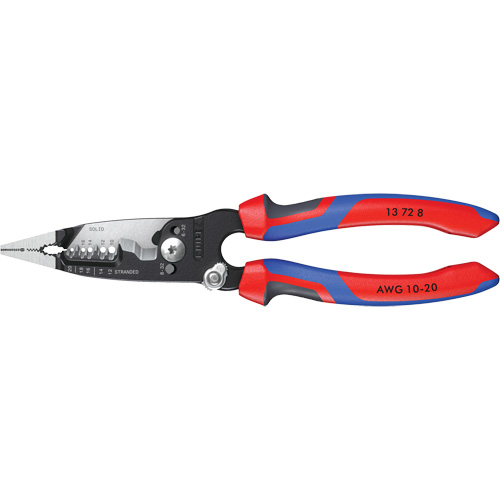 Pince &agrave; d&eacute;nuder forg&eacute;e avec poign&eacute;e KNIPEXTEND, 8" lo, 10 - 20 AWG Moffatt Supply & Specialties