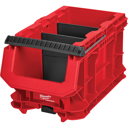 PACKOUT Compact Crate, 15-1/2" x 9-1/2" x 8-3/4", Black/Red Moffatt Supply & Specialties