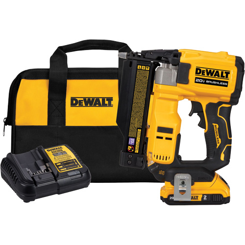 ATOMIC COMPACT SERIES Brushless Cordless 23 Ga. Pin Nailer Kit, 20 V, Lithium-Ion Moffatt Supply & Specialties