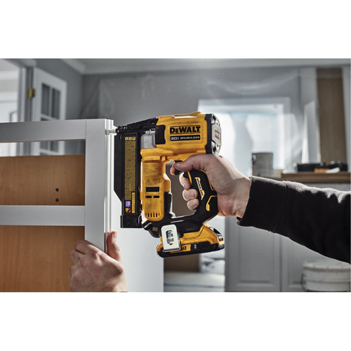 ATOMIC COMPACT SERIES Brushless Cordless 23 Ga. Pin Nailer Kit, 20 V, Lithium-Ion Moffatt Supply & Specialties