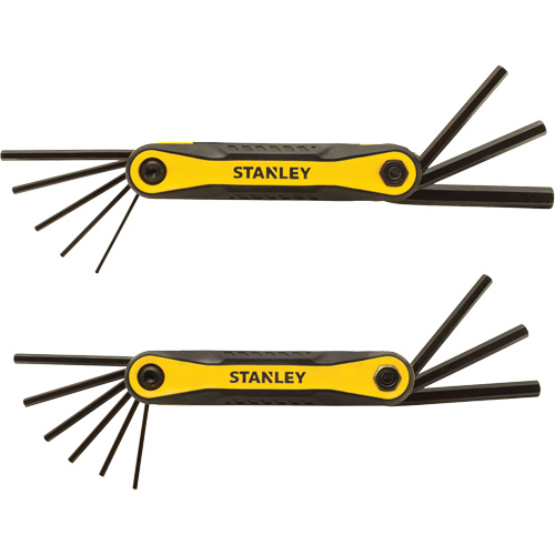 2-Piece Durable Folding Hex Keys, 8 Pcs., Metric & Imperial Moffatt Supply & Specialties