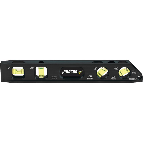 Billet Torpedo Level, 9" L, Aluminum, 4 Vials, Magnetic Moffatt Supply & Specialties