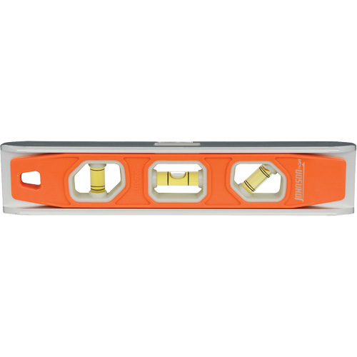 Niveau Torpedo Glo-View&reg;, 9" lo, Aluminium, 3 fioles, Magn&eacute;tique Moffatt Supply & Specialties