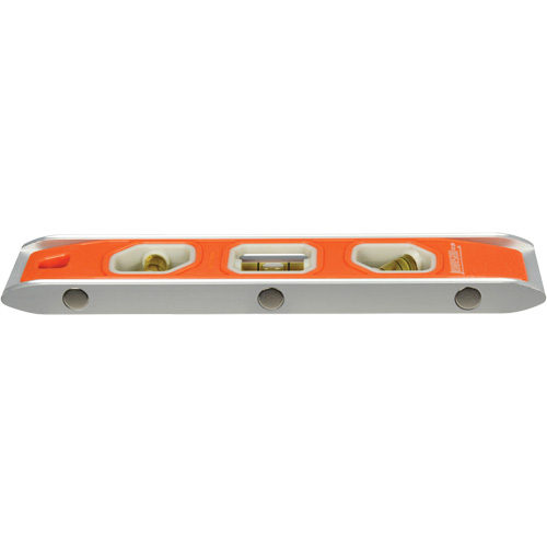 Niveau Torpedo Glo-View&reg;, 9" lo, Aluminium, 3 fioles, Magn&eacute;tique Moffatt Supply & Specialties