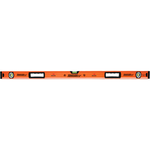 Level with Protective End-Caps, Box, 4' L, Aluminum, 3, Magnetic Moffatt Supply & Specialties