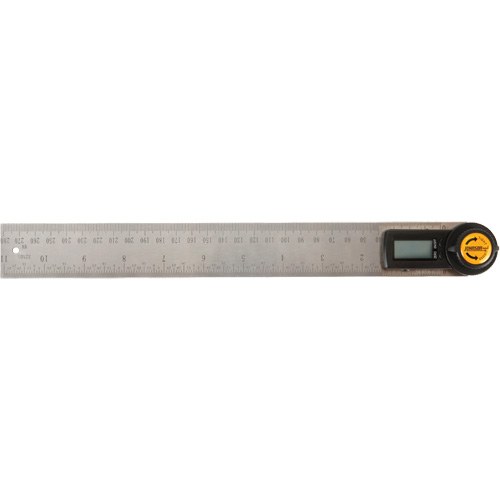 Localisateur d'angle num&eacute;rique et r&egrave;gle, 11" lo, Acier inoxydable, Graduations de 1/32" Moffatt Supply & Specialties