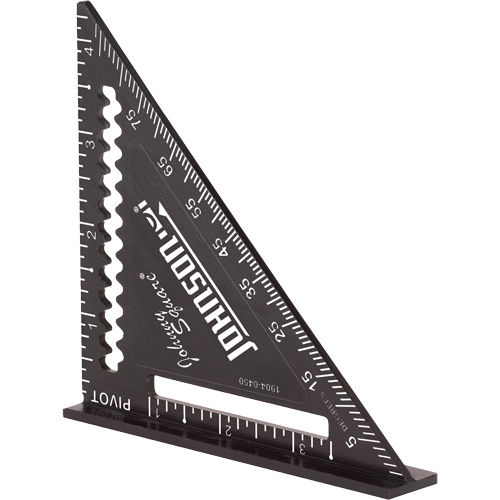 &eacute;querre de finition grav&eacute;e au laser Johnny Square&reg; de 4,5 po Moffatt Supply & Specialties