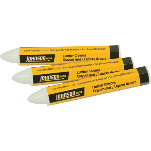 Crayons de marquage pour bois d'œuvre - Paquet de 3, Blanc, Marqueur Moffatt Supply & Specialties