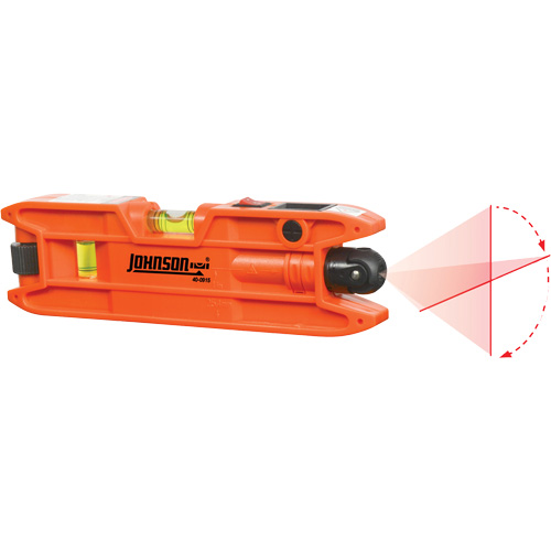 Niveau laser Torpedo, 7" lo, Plastique, 3 fioles, Magn&eacute;tique Moffatt Supply & Specialties