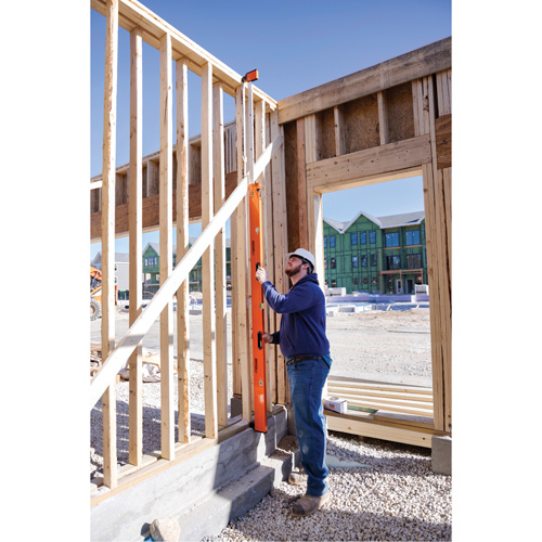 Niveau de plateau extensible robuste, 12'/7' lo, Aluminium, 3, Non magn&eacute;tique Moffatt Supply & Specialties