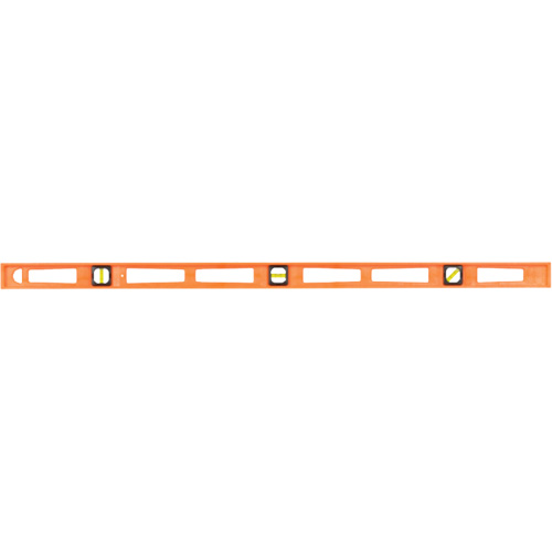 Orange Structo-Cast&reg; Contractor's Level, I-Beam, 4' L, 3, Non-Magnetic Moffatt Supply & Specialties