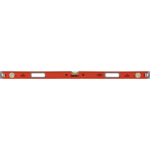 Heavy-Duty Box Level, Box, 4' L, Aluminum, 3, Magnetic Moffatt Supply & Specialties