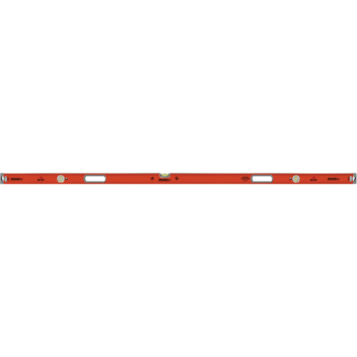 Heavy-Duty Box Level, Box, 6.5' L, Aluminum, 3, Magnetic Moffatt Supply & Specialties
