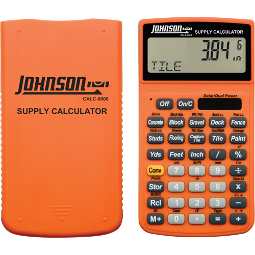 High-Visibility Orange Supply Calculator with Rugged Case Moffatt Supply & Specialties