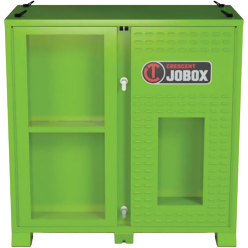 Armoire ventil&eacute;e pour le rangement d'&eacute;PI sur place, Acier, Vert lime haute visibilit&eacute; Moffatt Supply & Specialties