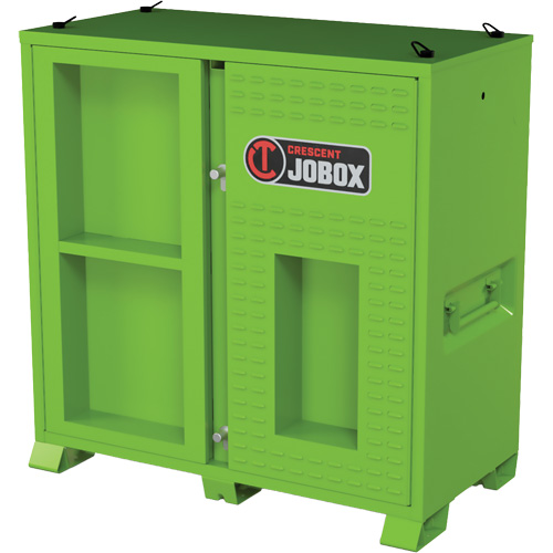 Armoire ventil&eacute;e pour le rangement d'&eacute;PI sur place, Acier, Vert lime haute visibilit&eacute; Moffatt Supply & Specialties