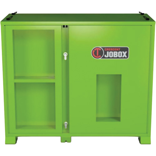 Armoire ventil&eacute;e pour le rangement d'&eacute;PI sur place, Acier, Vert lime haute visibilit&eacute; Moffatt Supply & Specialties