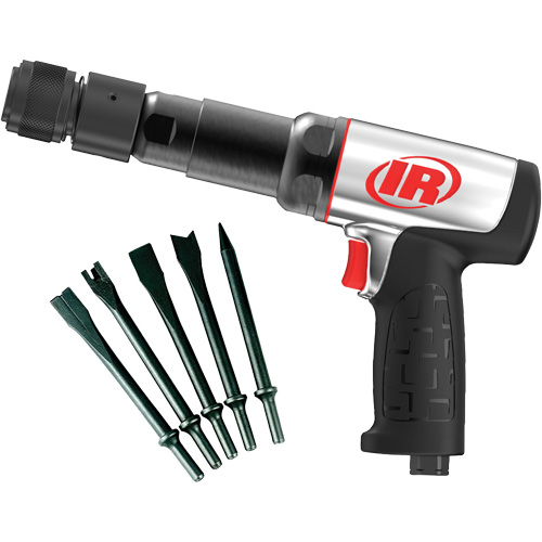 Marteau pneumatique robuste avec burins, 21,8 pi³/min, 1/4" NPT, 2600 coups/min, 3/4" x 3-3/4" (19,05 mm x 95,25 mm) Moffatt Supply & Specialties