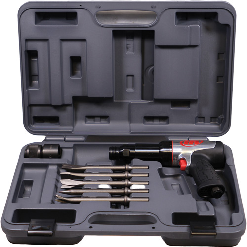 Marteau pneumatique robuste avec burins, 21,8 pi³/min, 1/4" NPT, 2600 coups/min, 3/4" x 3-3/4" (19,05 mm x 95,25 mm) Moffatt Supply & Specialties