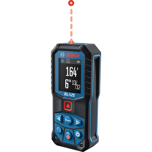 BLAZE Red Beam Laser Measure, 0' - 165' (0 m - 50.2 m) Range, Digital (Electronic) Moffatt Supply & Specialties