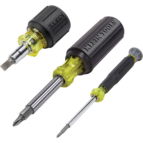 3-Piece Multi-Bit Screwdriver & Nut Driver Set, 12-63/100" L, Cushion Grip Handle Moffatt Supply & Specialties