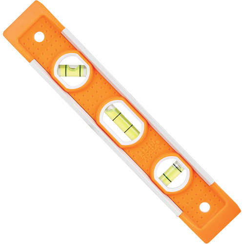 Niveau torpille, 9" lo, Plastique, 3 fioles, Magn&eacute;tique Moffatt Supply & Specialties