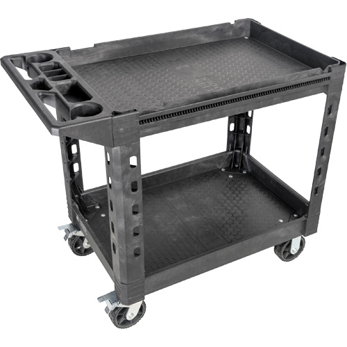 Chariot utilitaire MODbox, 0 tiroirs, 44-63/100" lo x 25-1/2" la x 39" h, Noir Moffatt Supply & Specialties