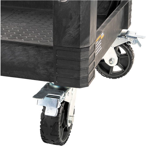 Chariot utilitaire MODbox, 0 tiroirs, 44-63/100" lo x 25-1/2" la x 39" h, Noir Moffatt Supply & Specialties