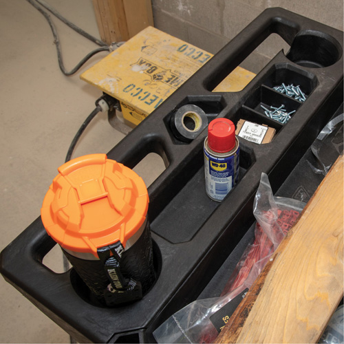 Chariot utilitaire MODbox, 0 tiroirs, 44-63/100" lo x 25-1/2" la x 39" h, Noir Moffatt Supply & Specialties
