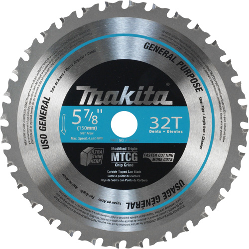 General-Purpose Carbide-Tipped Saw Blade, 5-7/8", 32 Teeth, Metal Use Moffatt Supply & Specialties