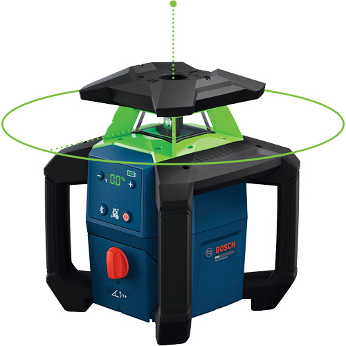 Ensemble laser vertical/horizontal &agrave; faisceau vert 18 V avec coffret de transport, 2000' (609,6 m), 630-670 N.m Moffatt Supply & Specialties
