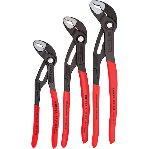 Jeu de pinces Cobra&reg; avec plateau, 3 Morcea Moffatt Supply & Specialties