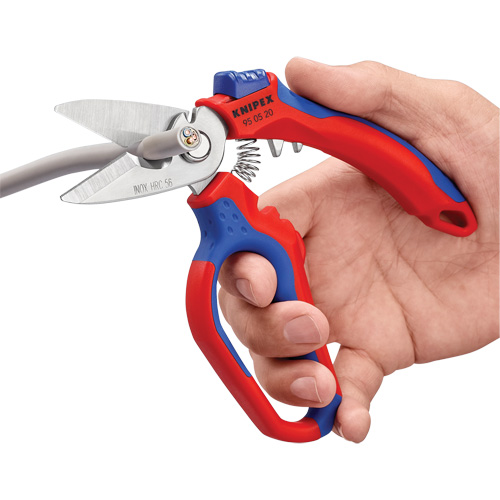 45° Angled Electricians' Shears, 6-1/4", Single Ring Handle Moffatt Supply & Specialties