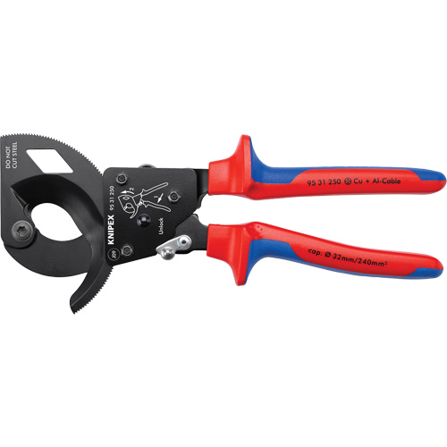 Ratcheting Cable Cutters with Comfort Grip, 10" Moffatt Supply & Specialties