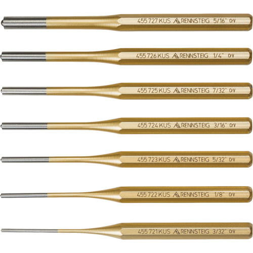 Jeu de chasse-goupilles pour goupilles &eacute;lastiques, 7 morcea Moffatt Supply & Specialties