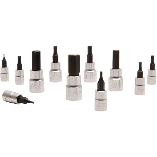 Magnetic Metric Bit Socket Set JMHB-11M, Hex, 1/4"/3/8" Drive, 11 Pcs Moffatt Supply & Specialties