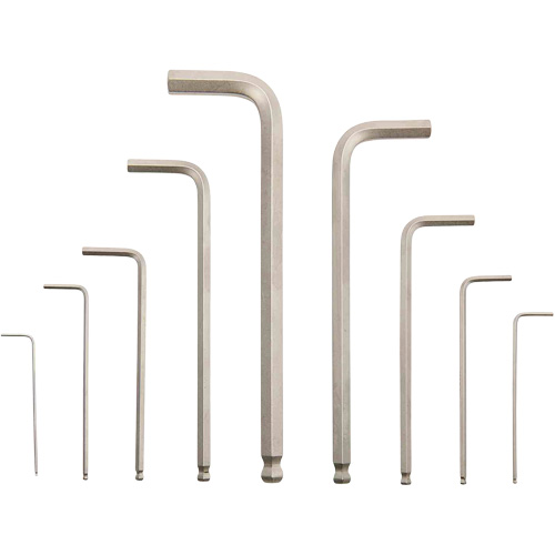 Magnetic Ball Nose Hex Key Set JMHK-9M, 9 Pcs., Metric Moffatt Supply & Specialties