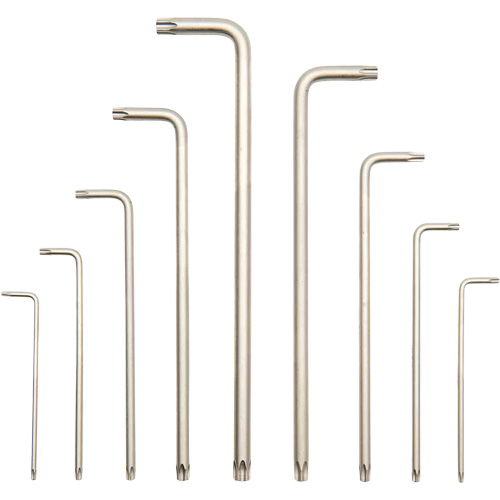 Extra-Long Magnetic Tamperproof Key Set JMTK-9L, 9 Pcs., Torx&reg; Moffatt Supply & Specialties