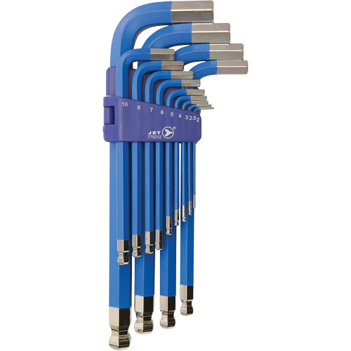 Jumbo Magnetic Ball Nose Hex Key Set JJMK-13M, 13 Pcs., Metric Moffatt Supply & Specialties