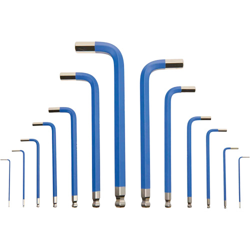 Jumbo Magnetic Ball Nose Hex Key Set JJMK-13M, 13 Pcs., Metric Moffatt Supply & Specialties