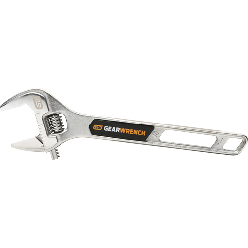 Adjustable Steel Wrench, 10" L, 1-7/16" Max Width, Chrome Moffatt Supply & Specialties