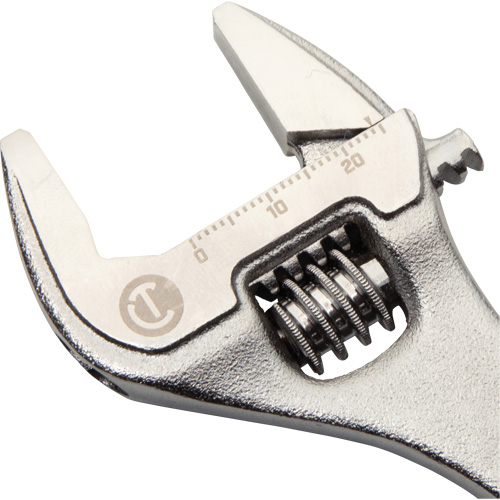 Adjustable Wrench with Quick-Fit-Jaw, 6" L, 1" Max Width, Chrome Moffatt Supply & Specialties