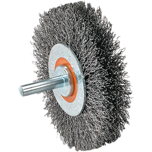 Mounted Wire Brush, 5/8" Arbor Moffatt Supply & Specialties