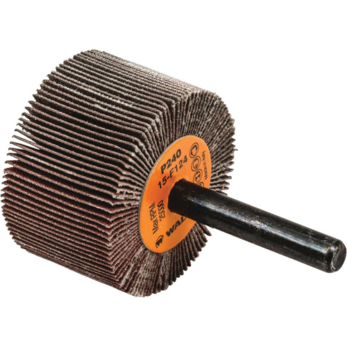 Flap Wheels-Coolcut Flap Wheels, Aluminum Oxide, 240 Grit, 1-1/2" x 1" x 1/4" Moffatt Supply & Specialties