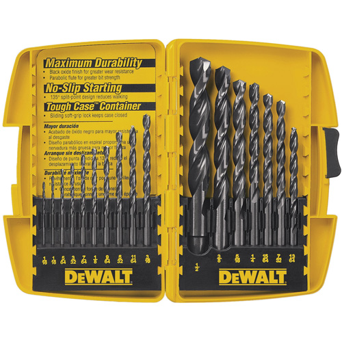 Jobber Drill Bit Set, 17 Pieces, High Speed Steel Moffatt Supply & Specialties