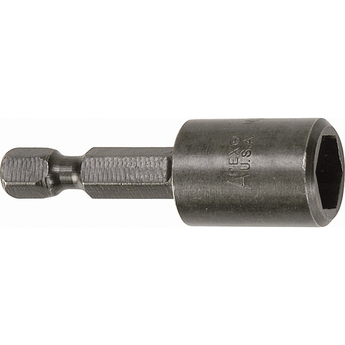 Tourne-&eacute;crou pour vis SAE de feuille m&eacute;tallique, Embout 5/16", Prise 1/4", 1-3/4" lo, Magn&eacute;tique Moffatt Supply & Specialties