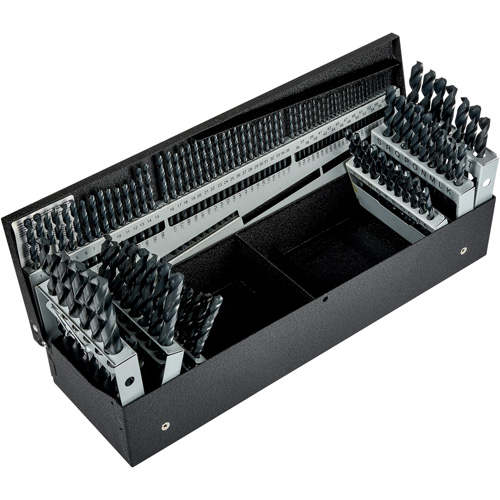 Jobber Length Combination Drill Bit Set, 115 Pieces, High Speed Steel Moffatt Supply & Specialties