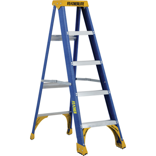 Industrial Duty Stepladders (6300 Series), 5', Fibreglass, 250 lbs. Capacity, Type 1 Moffatt Supply & Specialties