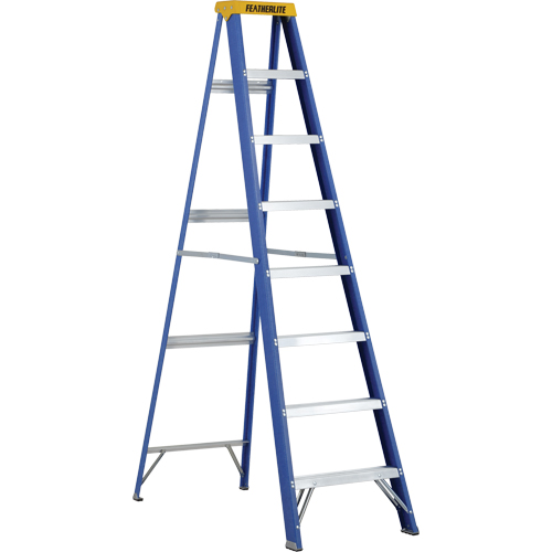 Escabeaux industriels (s&eacute;rie 6300), 8', Fibre de verre, Capacit&eacute; 250 lb, Type 1 Moffatt Supply & Specialties